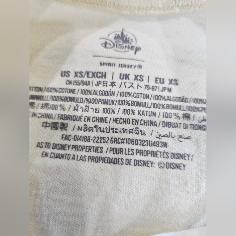 Walt Disney World Gold Cinderella Castle Glitter Spirit Jersey - Picture 3 of 11